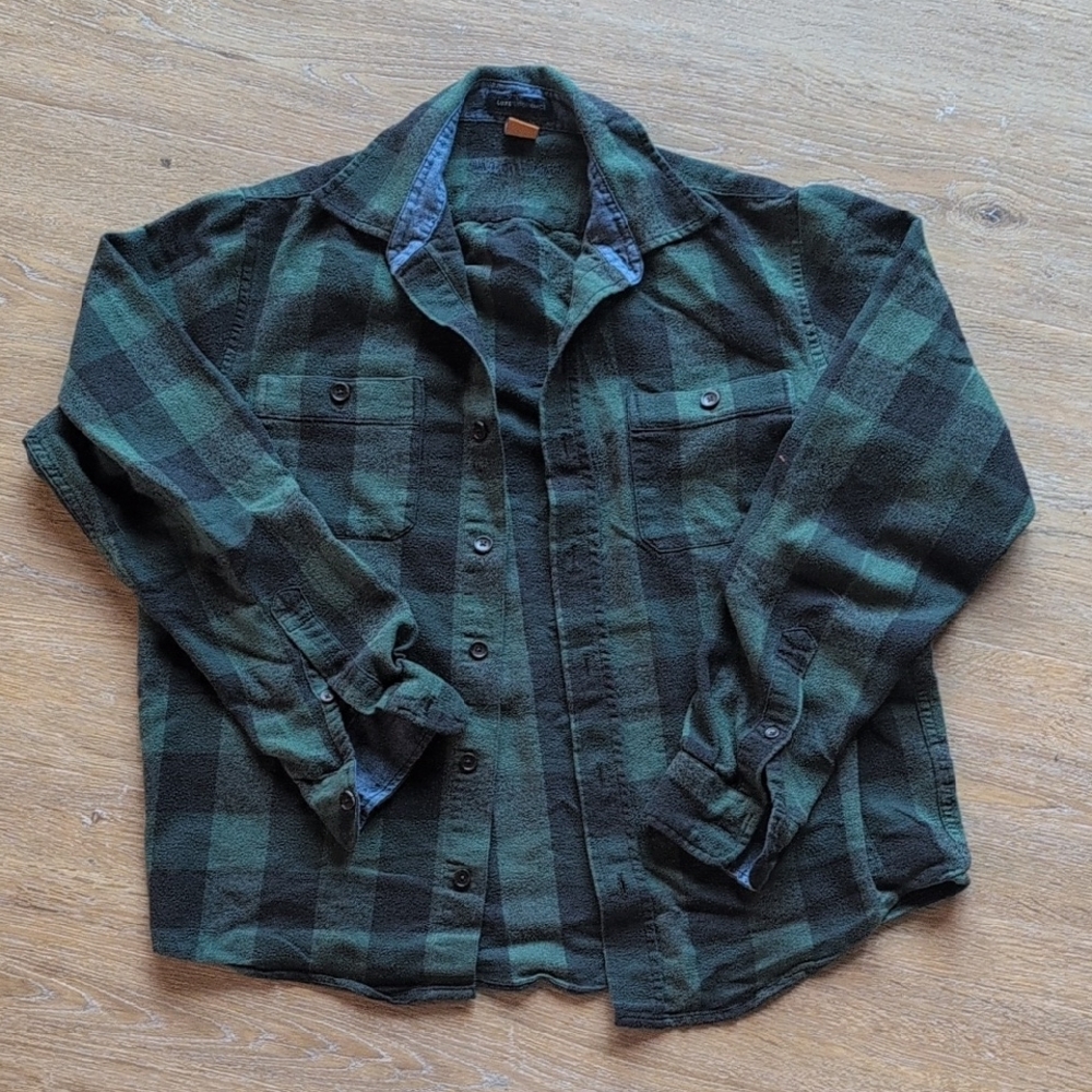 Green Buffalo Plaid Men's Shirt